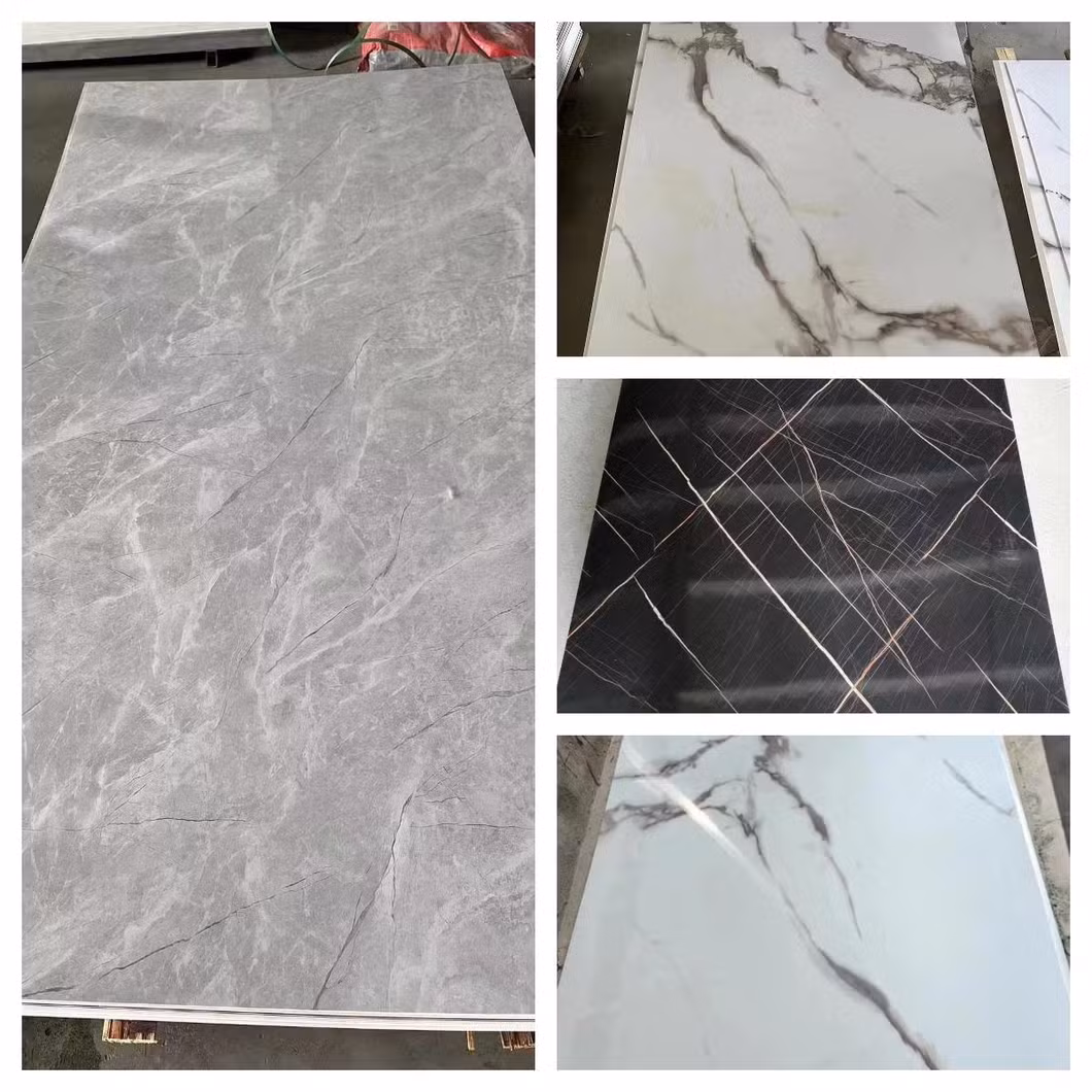 PVC marble sheet SPC wall panel hotel house decoration waterproof sheet