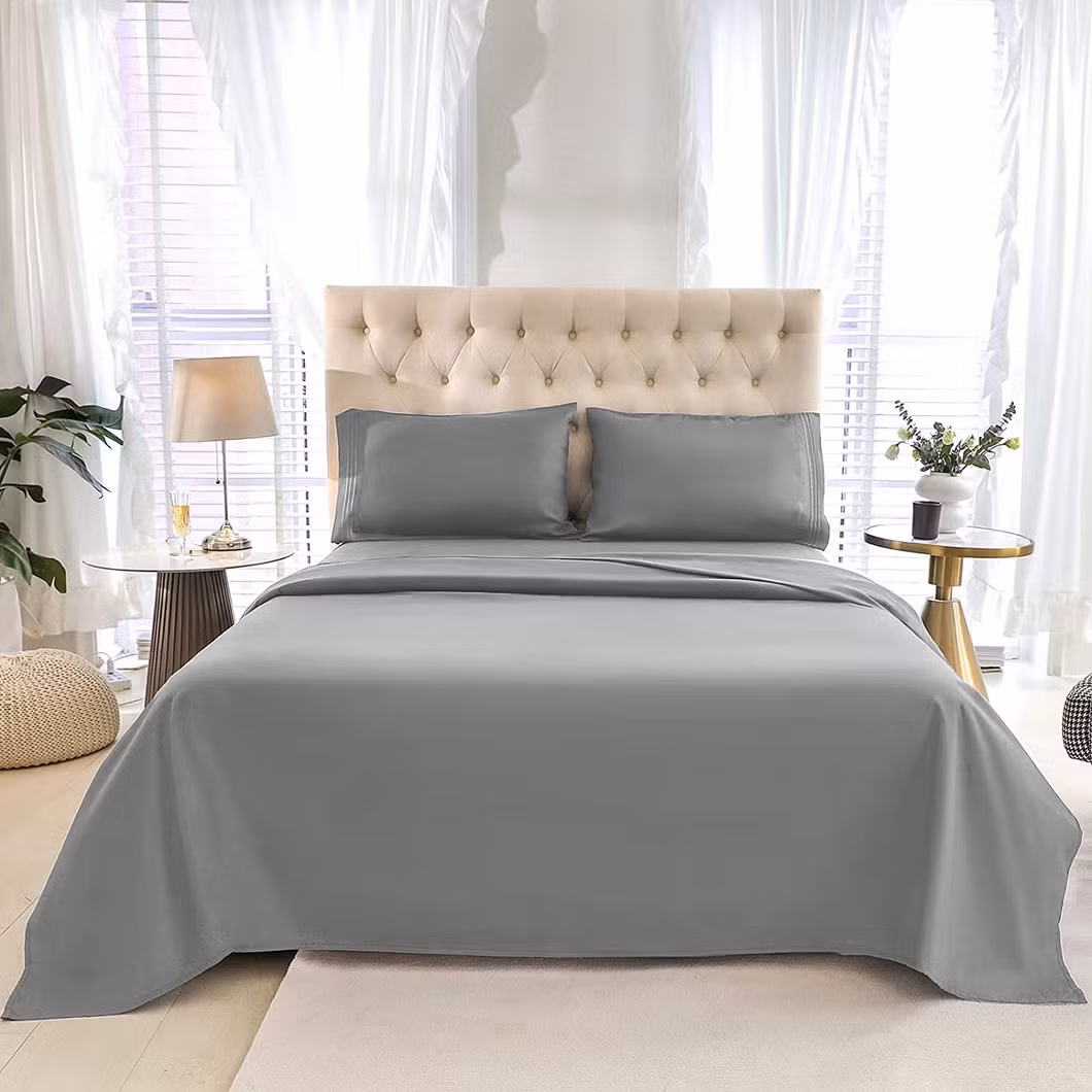 Full Sheets Set 500 Tc Bed Sheets 4-Piece Set Bedding Sheets and Pillowcases