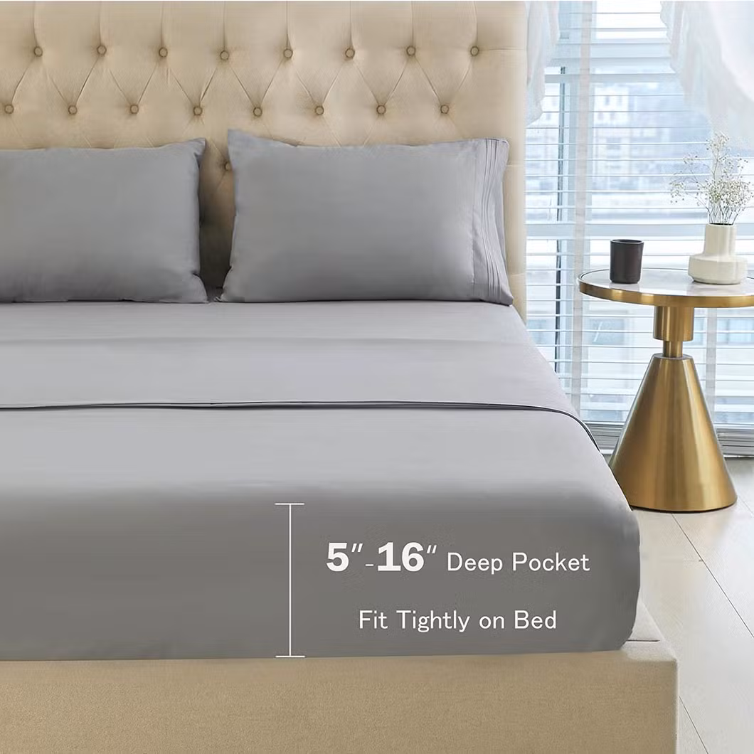 Full Sheets Set 500 Tc Bed Sheets 4-Piece Set Bedding Sheets and Pillowcases