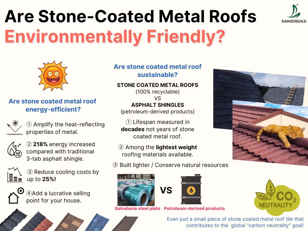 Light Weight Building Materials Roofing Aluzinc Stone Coated Metal Roof Tile Steel Sheet for Villa Roof House Top/Hotel