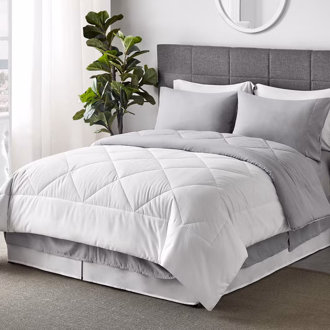 Premium Custom Logo Hotel Bed Linen Duvet Cover Bed Sheet Hotel Bedding Set