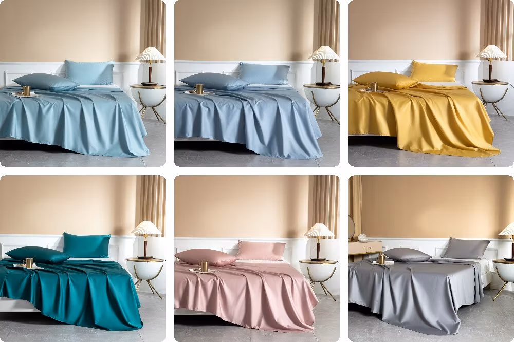 Wholesale Price OEM Luxury Eco Friendly Bamboo Bedding 300tc 100% Cotton Bed Sheet From Nantong