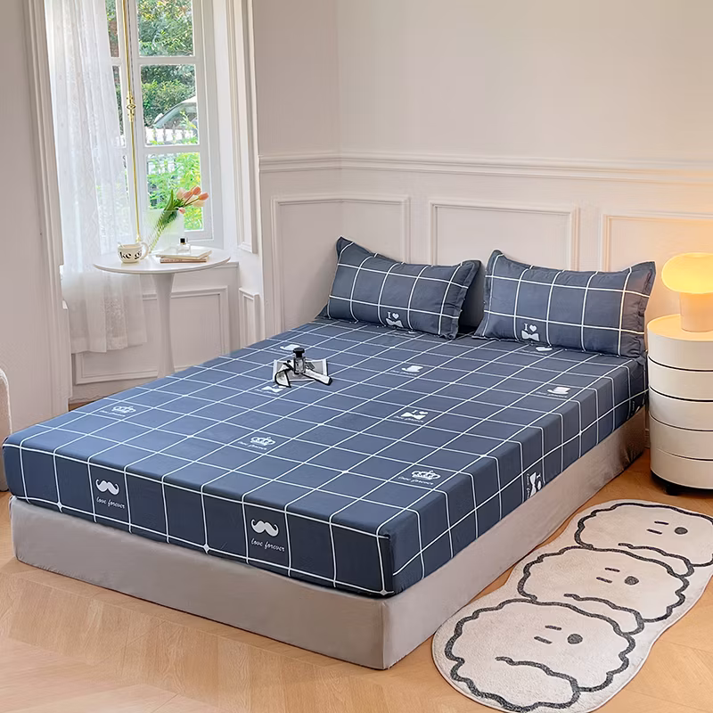 Bed Sheets Set Wholesale 3PCS Bed Set with Fitted Sheet for Hotel and Home Decoration