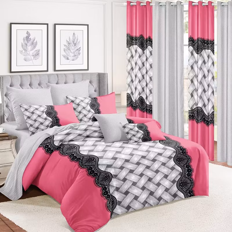 12PCS Home Textiles High Quality Bedsheets Bed Linen Red Polyester Microfiber Polyester Printing Comforter Duvet Cover Bedspread Set Supplier