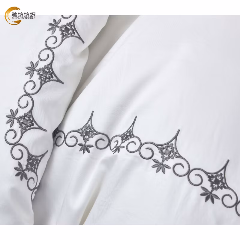Wholesale Home Textile 100% Cotton Comforter Bed Linen Solid Sham Sheet Pillowcase