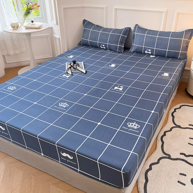 Bed Sheets Set Wholesale 3PCS Bed Set with Fitted Sheet for Hotel and Home Decoration