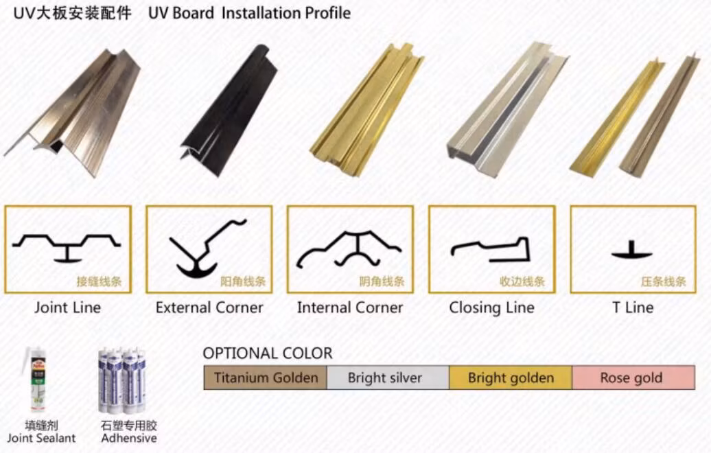 PVC Wall Sheet UV Coating Board PVC Marble Sheet for Interior Decoration