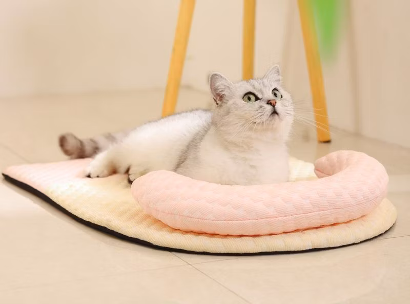 Ice Pads Soft Cozy Cats Small Dogs Sleeping Pillow Pet Calming Mat Bed for Summer Self Cooling