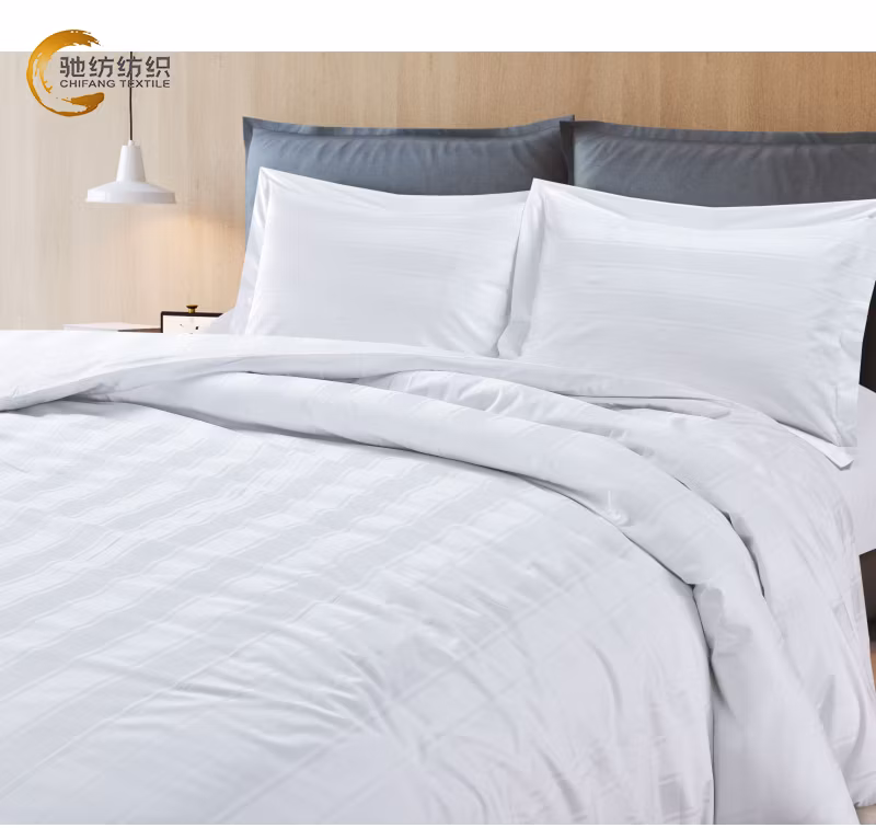Luxury Soft Bed Sheet Cotton White Hotel Quilt Duvet Bed Cover Set for Bedding Sheet