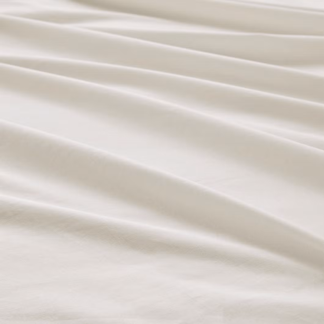 Wholesale Home Textile 100% Cotton Bedsheet Bedding Sets 144tc Solid Bed Sheet