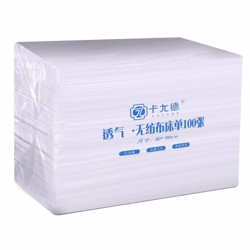 Disposable Bed Sheets Cover Pillowcase Portable Size Travel White SMS Disposable Bedding Sheet