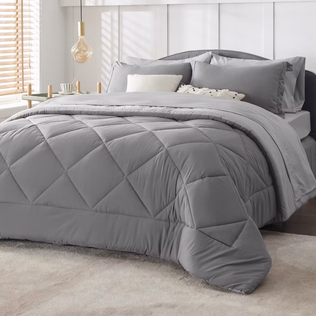 Premium Custom Logo Hotel Bed Linen Duvet Cover Bed Sheet Hotel Bedding Set