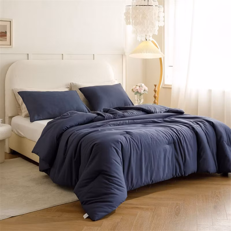 Government Agency Supplies All Season Navy Blue Comforter 230X230cm Super Soft Warm Bedding Set Shelter Rescu Lightweight Durable COM Forter Set