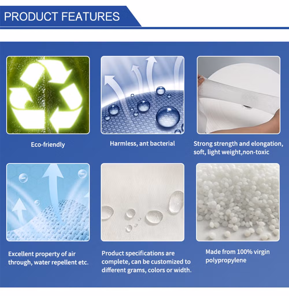 Eco-Friendly Hotel Home Beauty Room Use PP Non-Woven Disposable Waterproof Massage Hospital Medical Bed Sheet