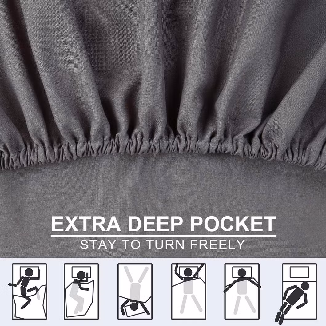 Textile Polyester Brushed Fabrics Four Sets of Bedsheet Good Quality and Low Price