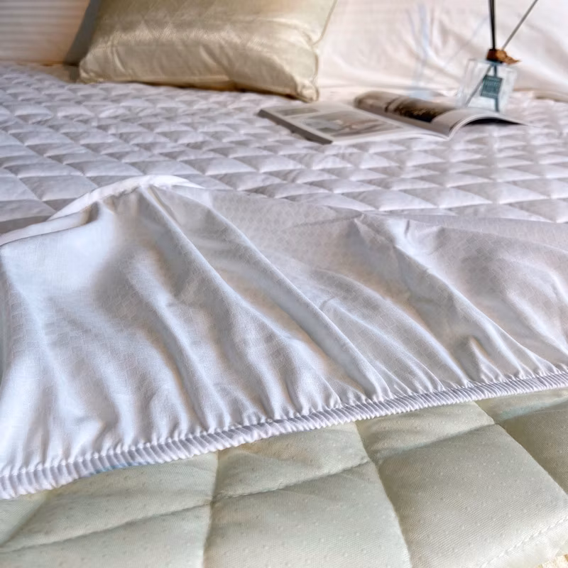 Wholesale Custom High Quality Soft Hotel Bed Cotton Sheet Cover Home Fitted Sheet