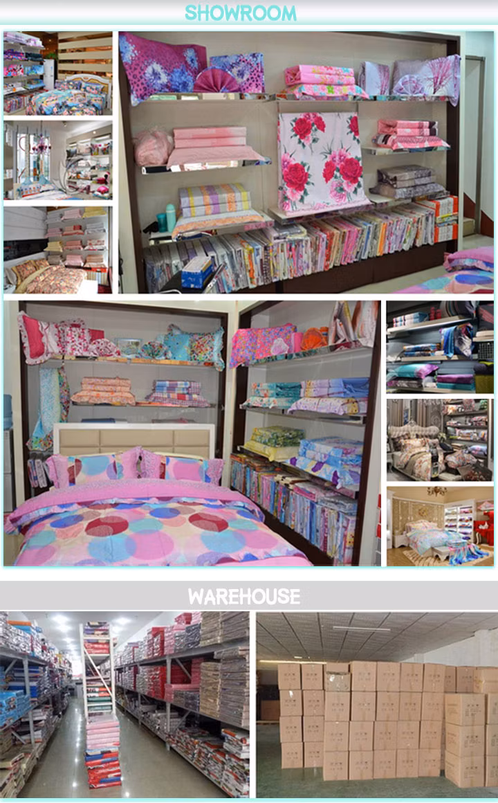 Hot Selling Print Fitted Bedsheet 3PCS Bedding Set with Fitted Sheets for Beds Pillow Case