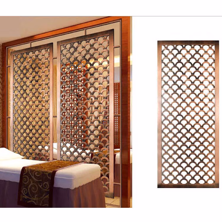 Sheet Metal Stainless Steel Room Divider for Hotel Project