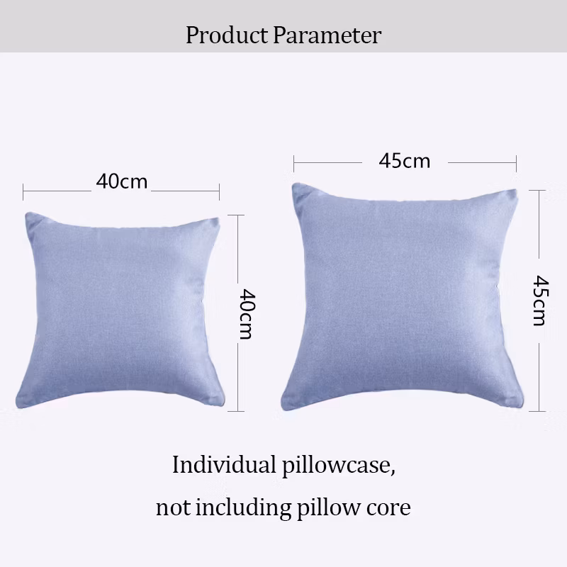 Durable High Quality Colorful Imitation Linen Pillow Case Back Cushion
