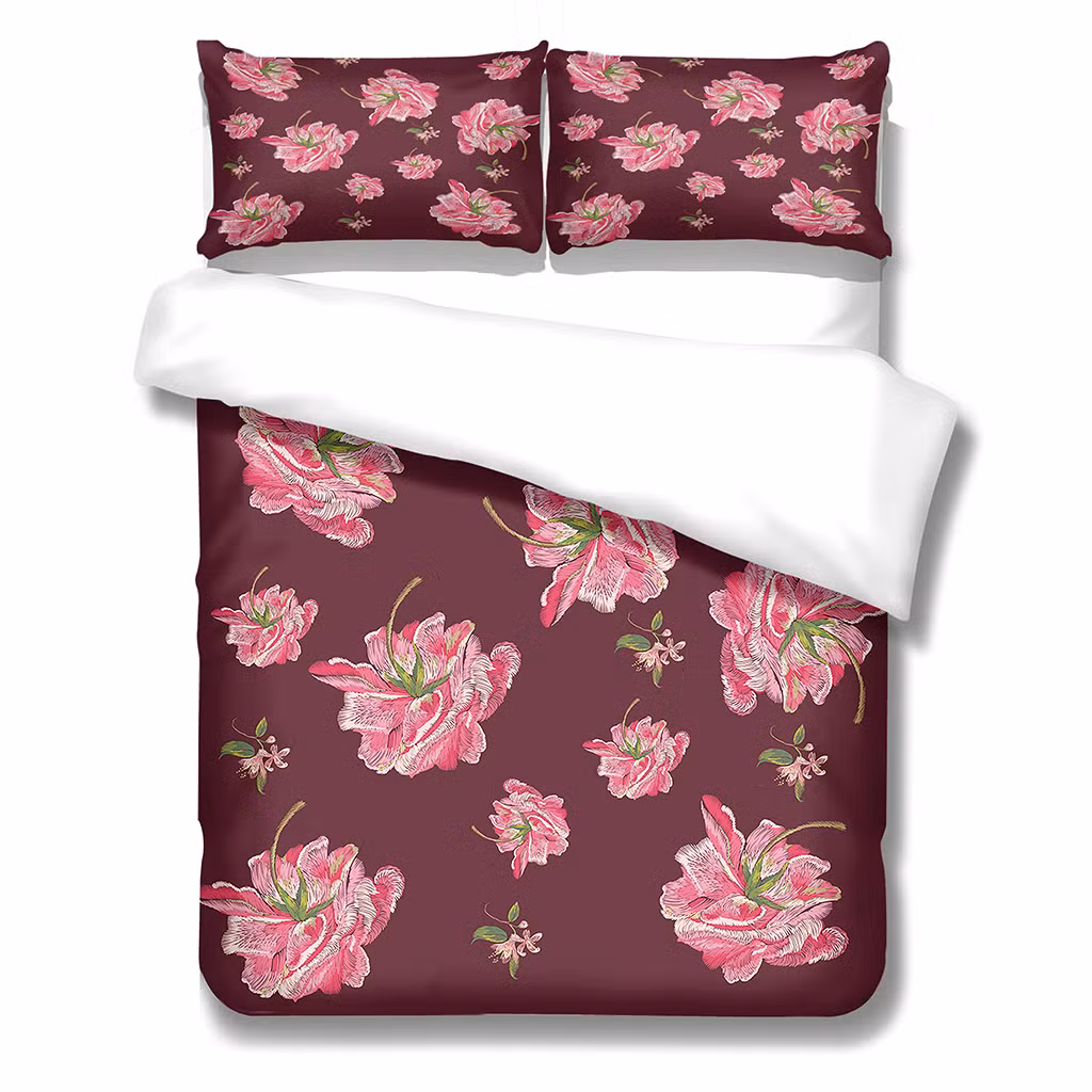 Luxury Bedding Sets with Customizable Designs, Elegant Floral Comforter with Sheet Set