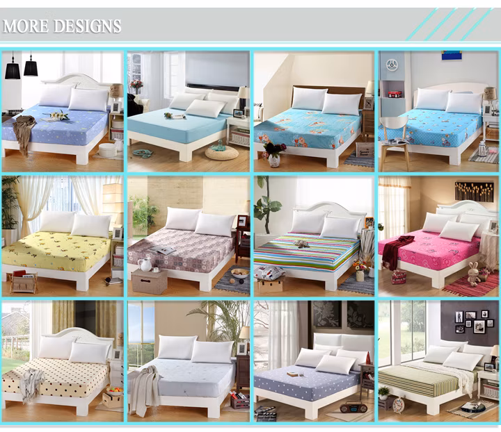 Hot Selling Print Fitted Bedsheet 3PCS Bedding Set with Fitted Sheets for Beds Pillow Case