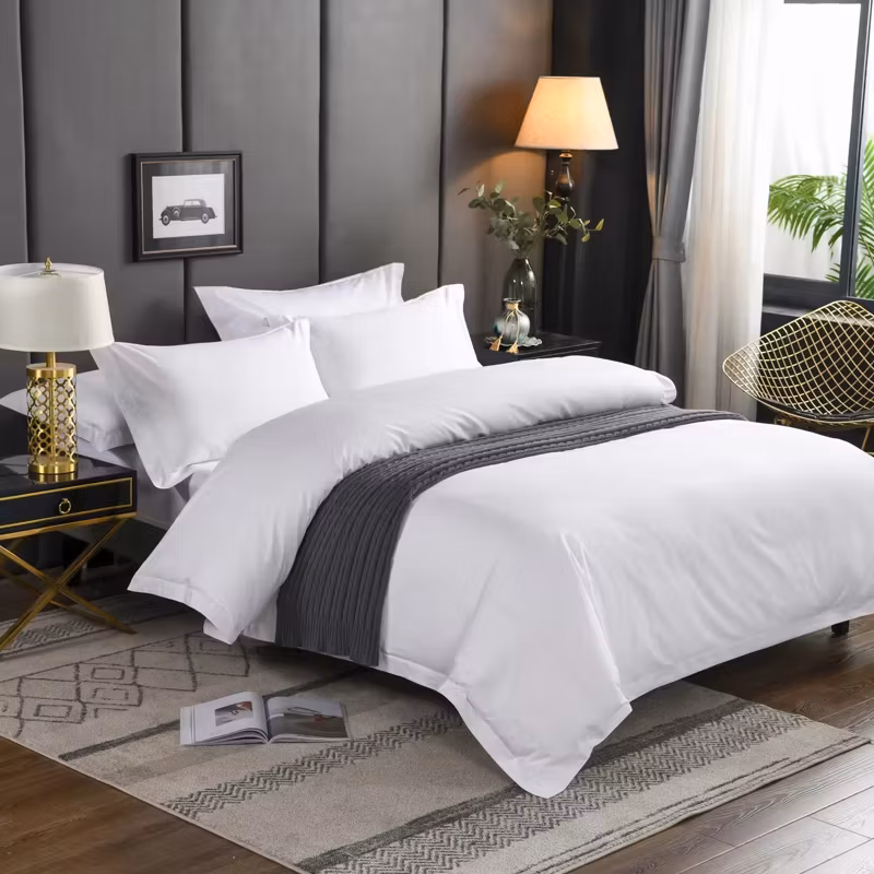 100% Lyocell 300tc Luxury 4pieces Duvet Cover Sheets Bedding Set for Bedroom