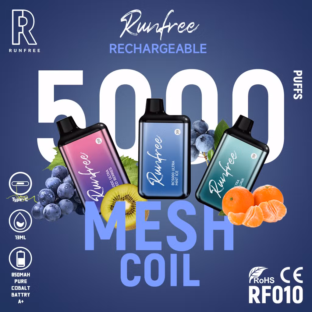 Wholesale Best Buy Brand Runfree Tornado 15000 Nic Salt 0% 2% 5% RGB Flash Type-C Smoking Vape Cheap Wape with Display