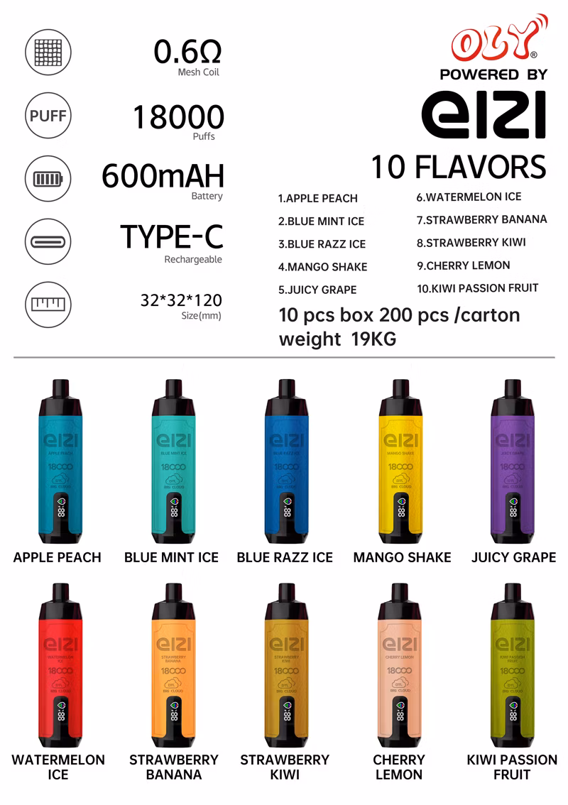 Free Sample 18000 Puffs 15ml Dtl Disposable Vapepuff EU Warehouse Crystal Bar Disposable Vape Thick Oil Vape Pen Puff Bar Bulk Vaper 10 Pieces Disposable Cups