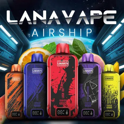 Mayorista Lanavape Warship E CIG LED Digital Screen Vaporizer 10000 Puffs Puff 10K Airflow Adjust Boost Mode Disposable VAPE