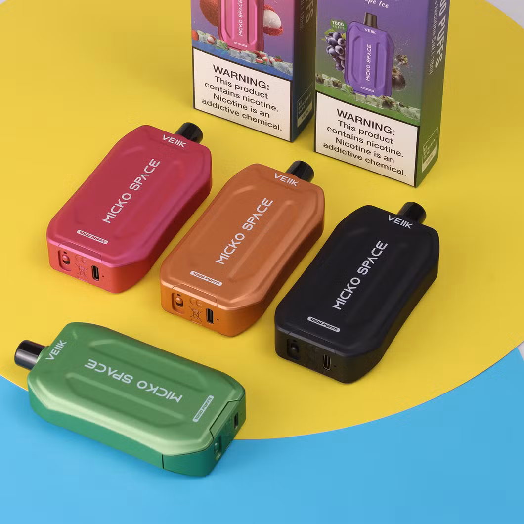 2023 Hot Selling Electronic Cigarette New Veiik Micko Space 7000puffs Disposable Pen Vaporizer