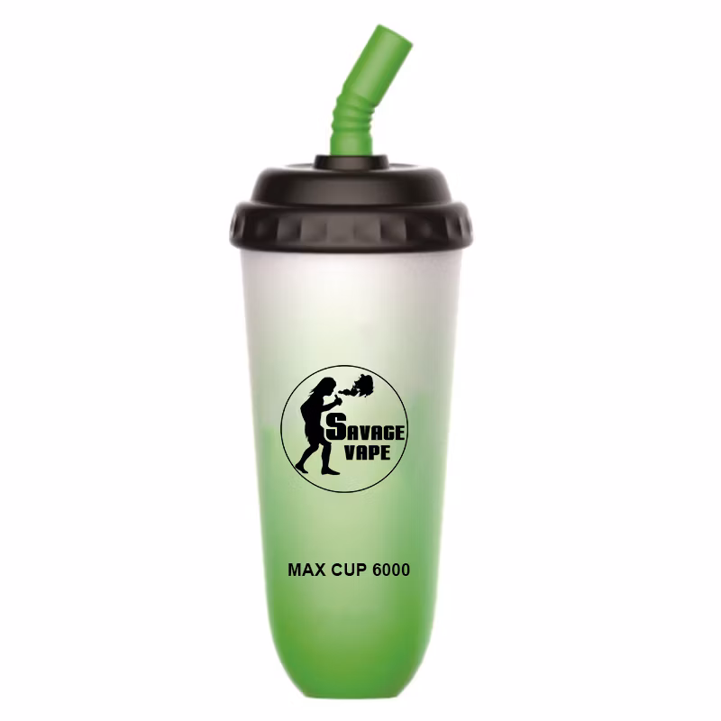 New Design Savage Max Cup 6000 Puff 5000 Disposable Vape Electronic Cigarette with 600mAh Rechargeable Battery 16ml Prefilled Cart Pod Shipped Within 24 Hours