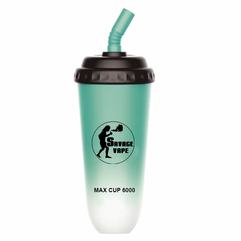 New Design Savage Max Cup 6000 Puff 5000 Disposable Vape Electronic Cigarette with 600mAh Rechargeable Battery 16ml Prefilled Cart Pod Shipped Within 24 Hours