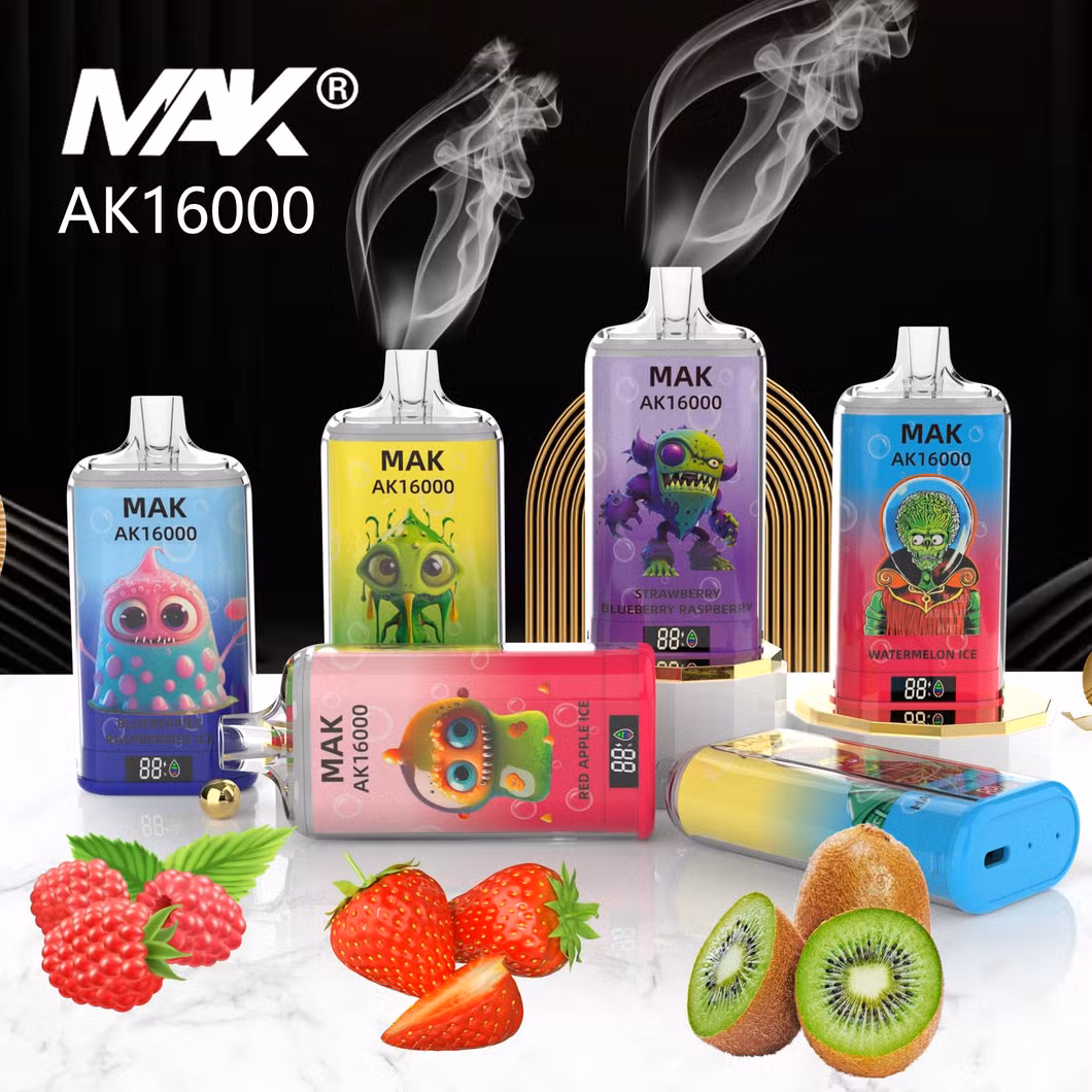 Best Factory Price Wholesale Rechargeable Disposable E Cigarette Vapor Vaporizer Mak Ak13000 22ml Cheap OEM ODM Custom Crystal Pod Bar I Vape Pen