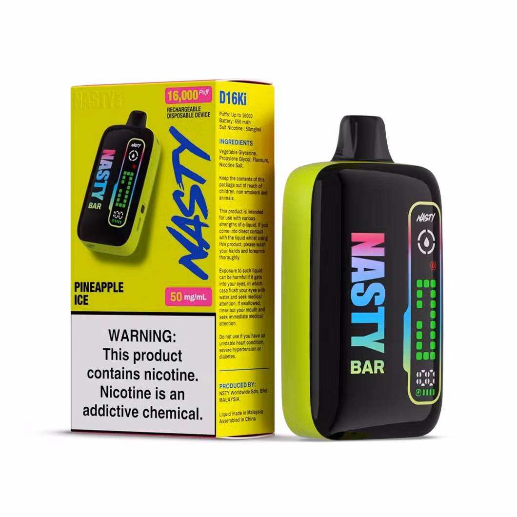 Nasty Bar D16ki in EU Stock 18K Jnr Peek Bar 15K Disposable Vape
