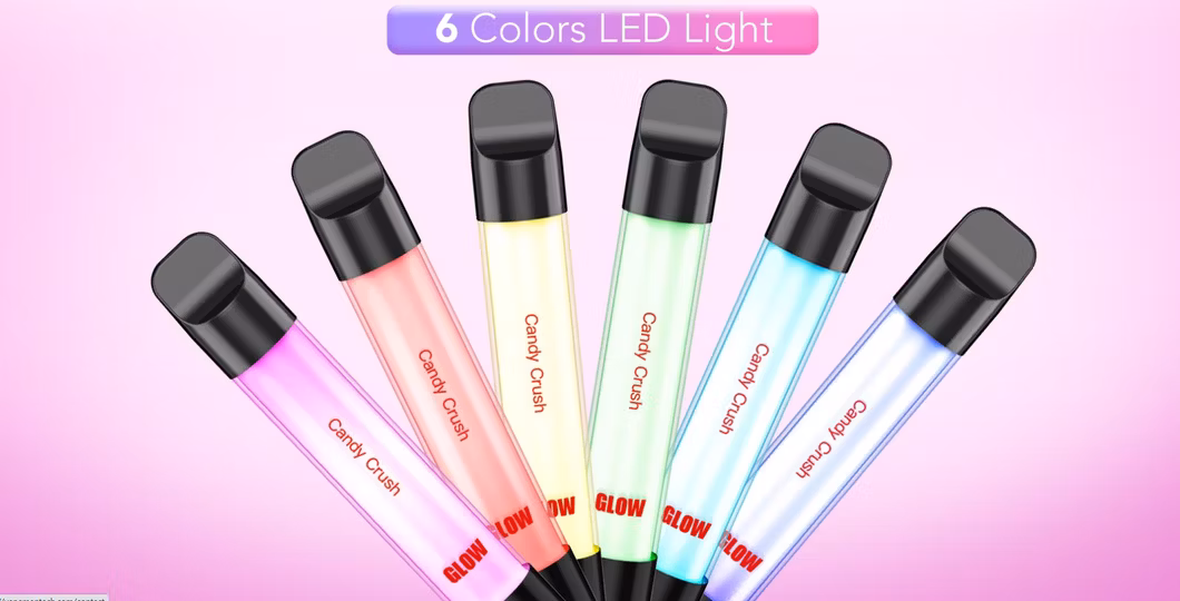 High Quality Vapeman Glow 800 Puff Disposable Vape Pen with LED Light 9 Flavors