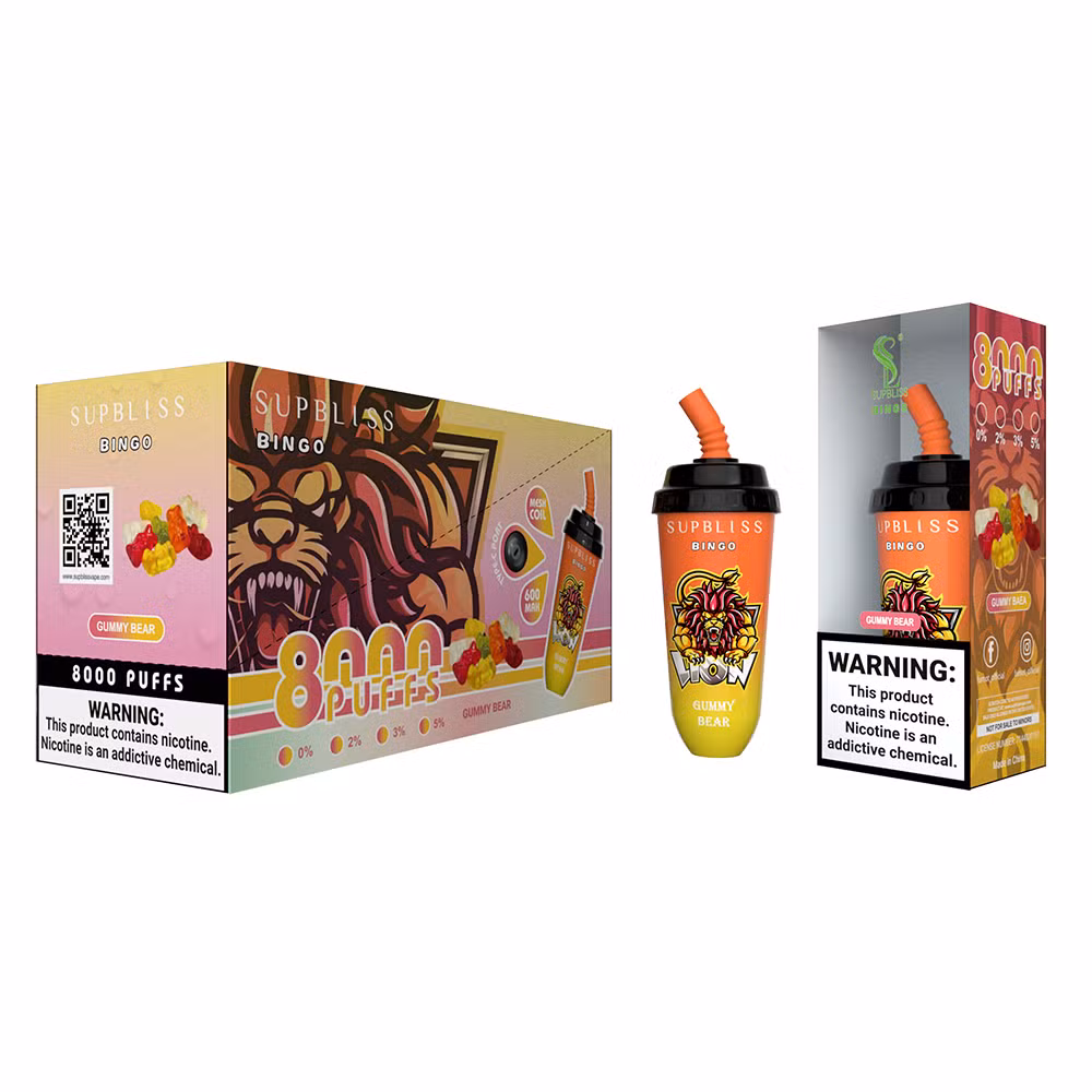 Mini Cup Disposable Vape Pen Supbliss Bingo 8000 Puff Bar 16ml E-Liquid Prefilled