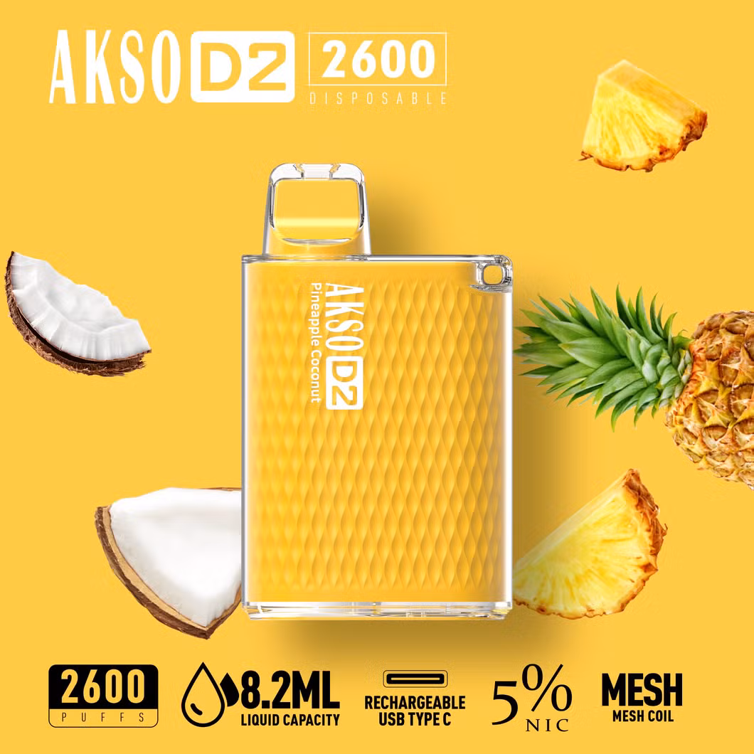 China Suppliers 2022 New Mesh Coil 8.2ml 2600 Puff Disposable Vape Pod with Rechargeable Battery