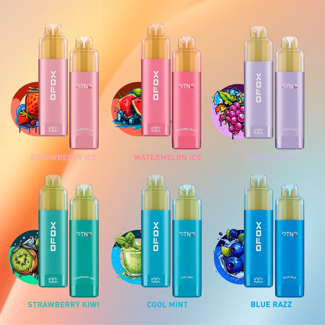 Hot-Selling RGB Light 20000 Puffs Ptno 20K/Visual Tank/2ml Disposable Vape Pen Ecig