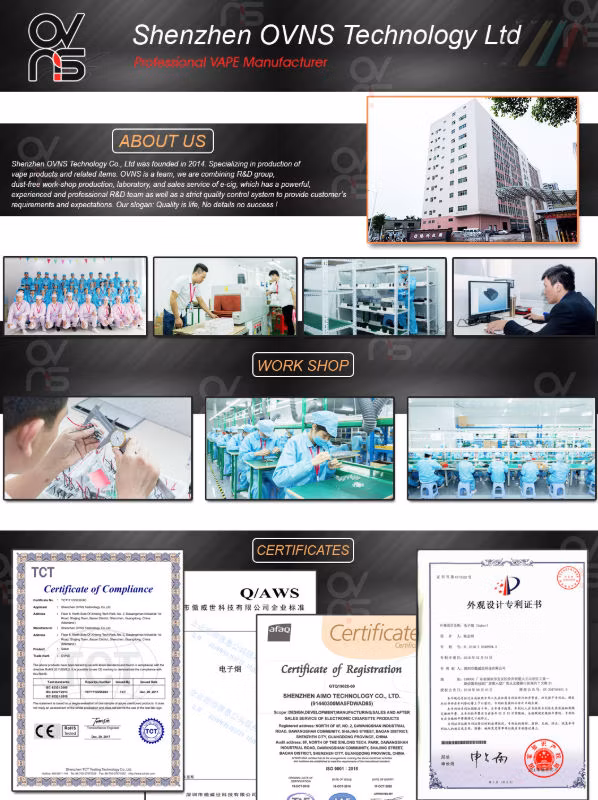 China Factory Wholesale Custom Brand Disposable Vapes Hookah Electronic Smoking