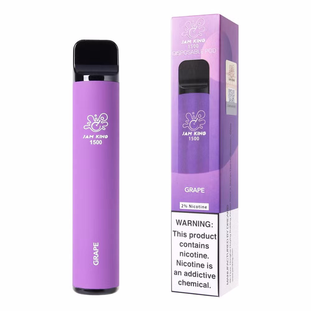 2023 Jam King Hot Selling Juicy PRO Plus 1500 Puffs 2% Nicotine Disposable Lost Electronic Cigarette Vape Multi Flavored