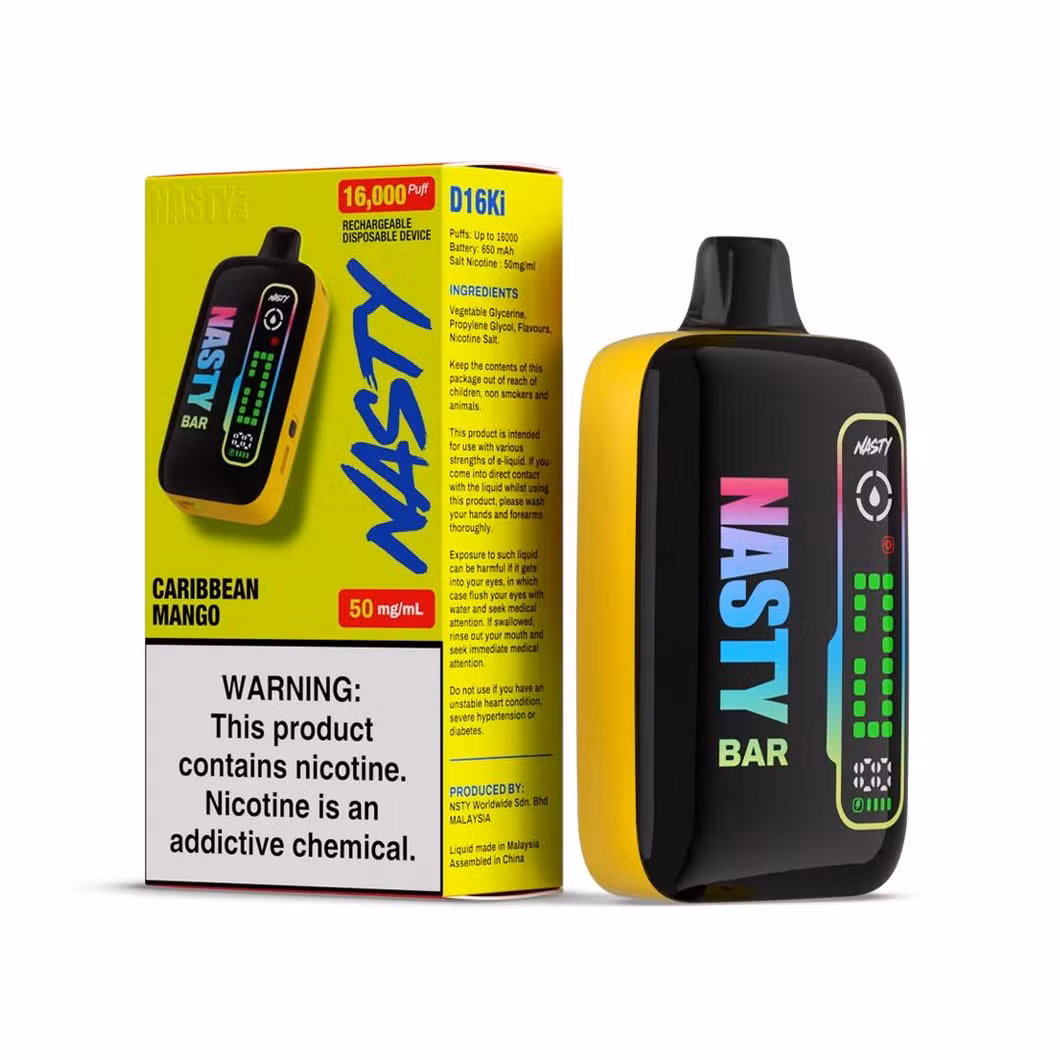 Nasty Bar D16ki in EU Stock 18K Jnr Peek Bar 15K Disposable Vape