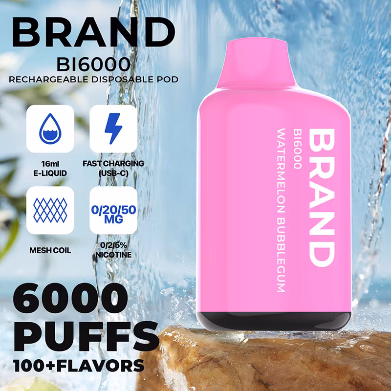 2023 Hidi OEM ODM Private Brand White Label Rechargeable 12 Flavors 6000 Puff Ceramic Mesh Core Disposable Vape	Vapes Disposable 600 Puffs
