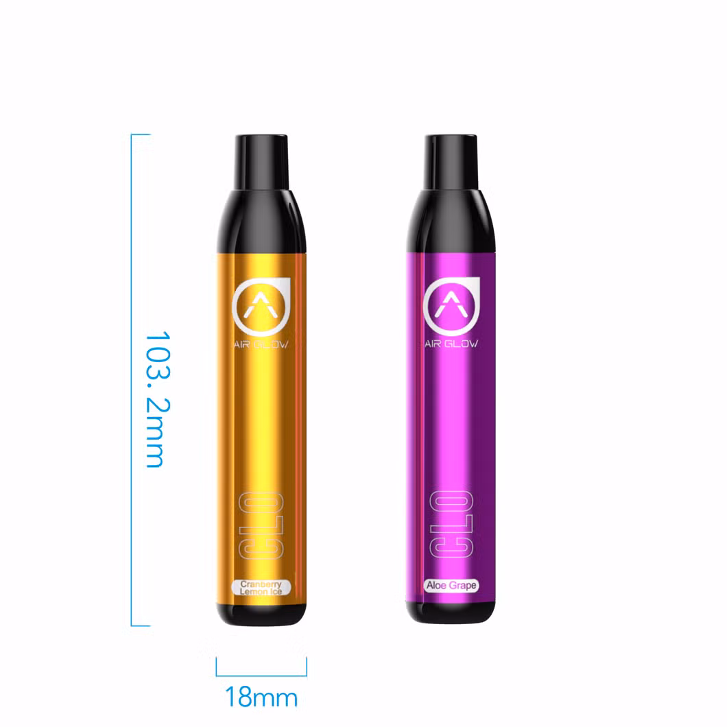 2022 Latest Custom Disposable 650puffs Vape Pen Slim Portable Ecig Nic Salt Multi Fruit Flavors Pod