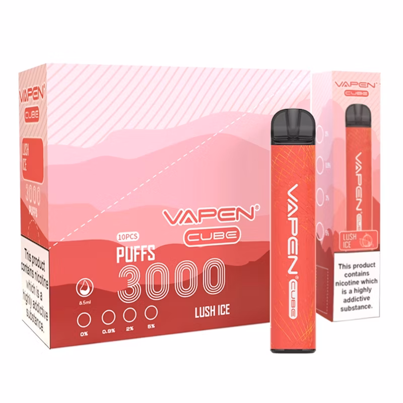 Vasy Vapen Cube 3000 Puffs Disposable Vape Pen with 0% 0.9% 2% 5% Nicotine Disposable Mini Ecigarette