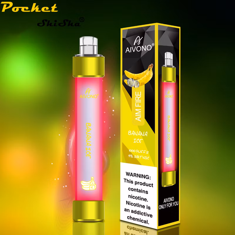in Stock Rechargeable 4ml of E-Liquid Disposable Vape Pen Aim Fire with 1000 Puffs