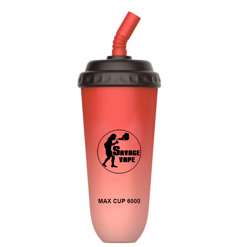 New Design Savage Max Cup 6000 Puff 5000 Disposable Vape Electronic Cigarette with 600mAh Rechargeable Battery 16ml Prefilled Cart Pod Shipped Within 24 Hours