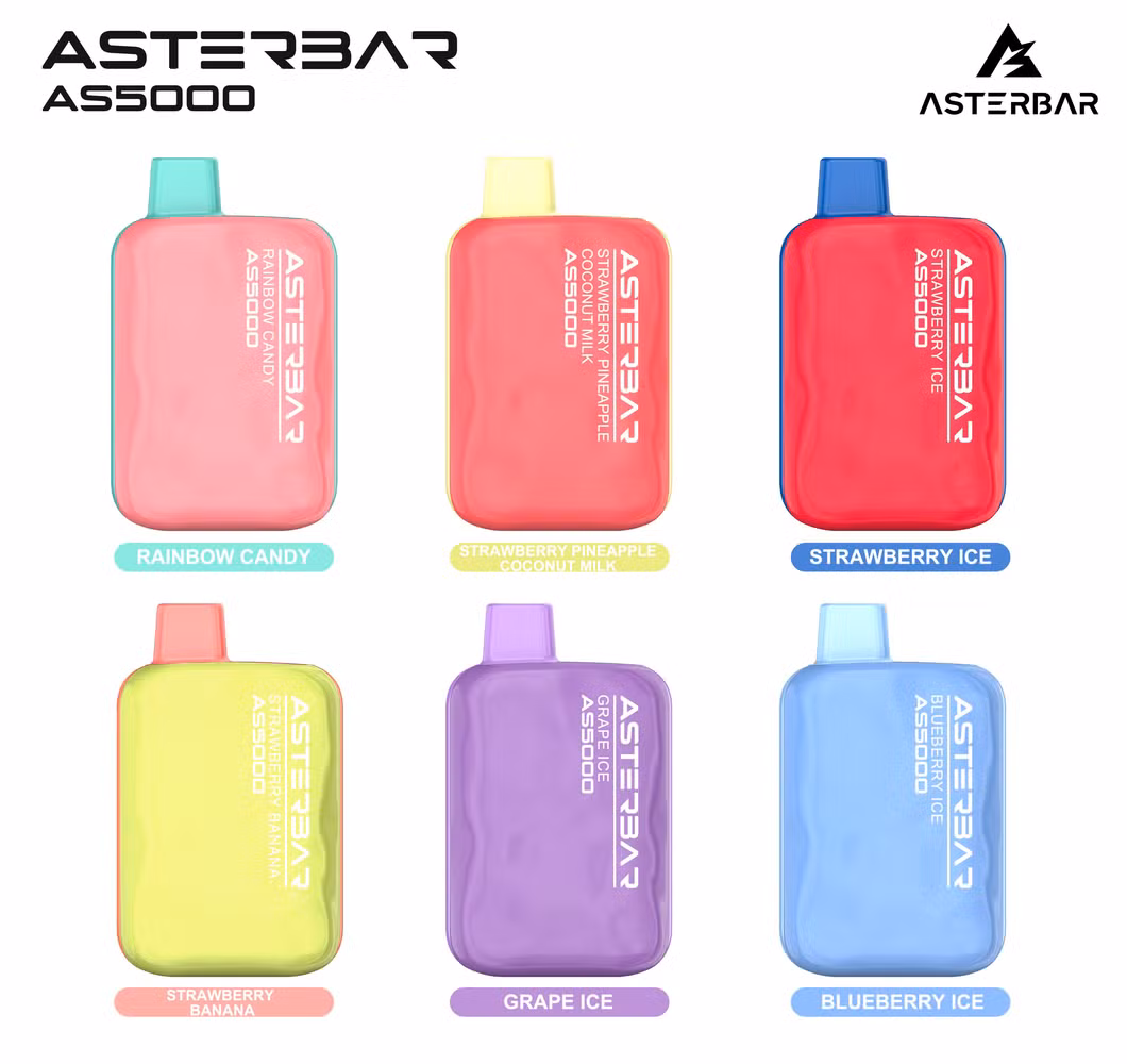 China Hight Quality Vape Supplier E- Cig 650mAh Asterbar as 5000 Puffs Disposable 12ml Vape Pod