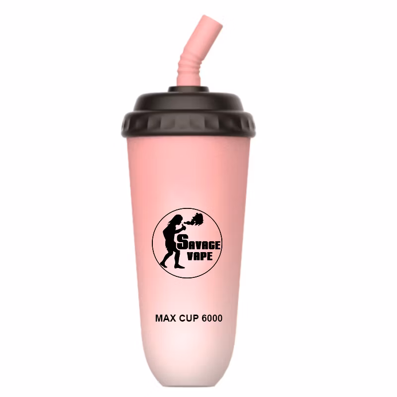 New Design Savage Max Cup 6000 Puff 5000 Disposable Vape Electronic Cigarette with 600mAh Rechargeable Battery 16ml Prefilled Cart Pod Shipped Within 24 Hours