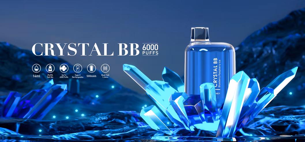 High Quality Skey Crystal 6000puffs Wholesale Disposable Vape Pod Mini Cup Vape