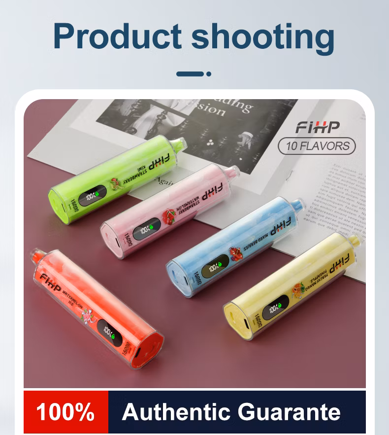 Fihp 15000 Puffs PRO Disposable Vape Pen Tornado 15K Red Energy Disposable Electronic Cigarette Wholesale